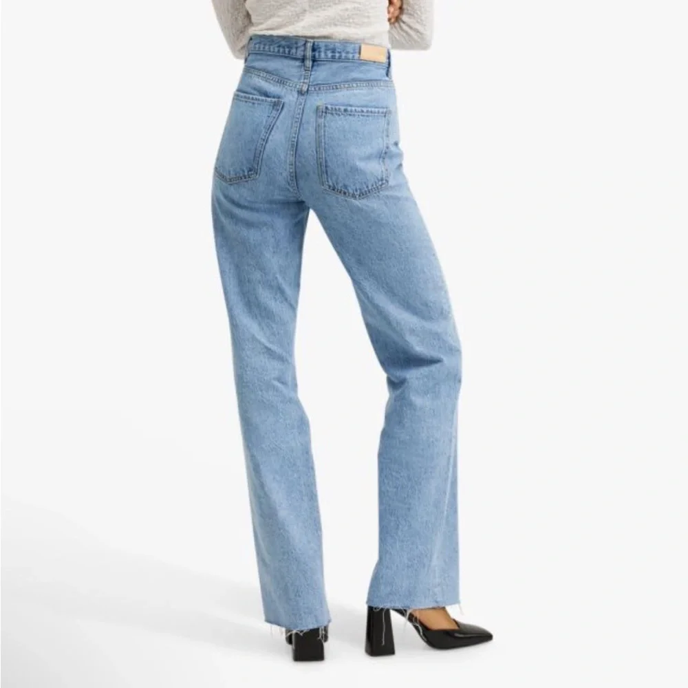 Mango Nora Light Blue High-Waist Wide Leg Jeans - Picture 2 of 6
